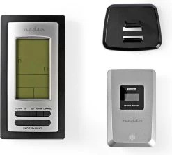 Nedis Weerstation - Binnen & Buiten - Inclusief Draadloze Weersensor - Weersvoorspelling - Tijdweergave - LCD-Scherm - Wekkerfunctie -Philips Hue Winkel 1200x1081 4