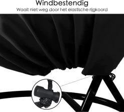 Egg Swing Beschermhoes - 2-Persoons Hangstoel - Beschermhoes Hangstoel Egg - Waterproof - Universeel Model -Philips Hue Winkel 1200x1085