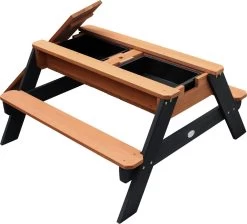 AXI Nick Zand & Water Picknicktafel In Antraciet/Bruin - Parasol Blauw/Wit - Picknick Tafel Voor Kinderen Van Hout -Philips Hue Winkel 1200x1087 4