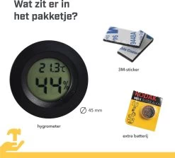 Tool Meister TM2 - Thermometer & Hygrometer - Luchtvochtigheidsmeter Voor Binnen/Koelkast - Zwart - Incl Batterijen -Philips Hue Winkel 1200x1089 7