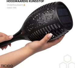 TIGIOO Solar Tuinverlichting - XL Tuinlamp Lantaarn Buitenverlichting Op Zonne Energie - Tuinlamp 2 PACK -Philips Hue Winkel 1200x1090 4