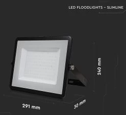 V-tac VT-100-B LED Schijnwerper - 100 W - 8000 Lm - 6400K - Zwart 37 V-tac VT-100-B LED Schijnwerper - 100 W - 8000 Lm - 6400K - Zwart -Philips Hue Winkel 1200x1091 2