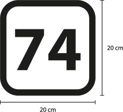 Goldengifts.nl - Container Sticker - 4 Delige Voordeelset - Vierkant Kader Met Huisnummer - 20 X 20 Cm - Wit - Kliko Sticker - Afvalcontainer - Kliko Sticker Voordeelset - Klikostickers - Huisnummer Sticker - Huisnummers - Weerbestendige Stickers -Philips Hue Winkel 1200x1091 9