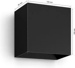 Philips Hue Resonate Down - Muurlamp - Wit En Gekleurd Licht - Zwart 16 Philips Hue Resonate Down - Muurlamp - Wit En Gekleurd Licht - Zwart -Philips Hue Winkel 1200x1093 3