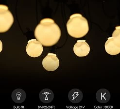 Aigostar 10VRV Lichtsnoer - Lichtslinger - LED Lampjes Slinger - 10 Lampjes - 4000K - 8 Meter -Philips Hue Winkel 1200x1093 4