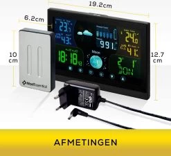 MostEssential Professionele Weerstation - Hygrometer Binnen – Weerstation Binnen En Buiten – Luchtvochtigheidsmeter - Temperatuurmeter Binnen & Buiten - Draadloos - 100M Bereik - PRO VERSIE -Philips Hue Winkel 1200x1093 8
