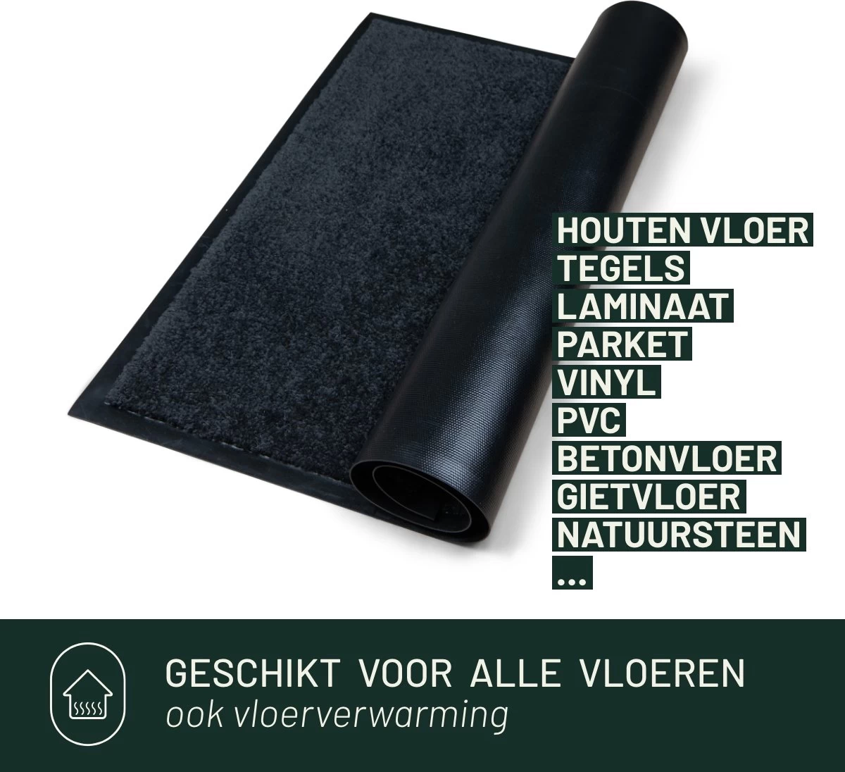 Deurmat Binnen Studio M - CLASSIC PRO - Droogloopmat Binnen 60x80 Cm - ZWART - Schoonloopmat - Antislip Deurmat - Inloopmat - Deurmat Voor Binnen Of Buiten - Verschillende Afmetingen En Kleuren 13 Deurmat Binnen Studio M - CLASSIC PRO - Droogloopmat Binnen 60x80 Cm - ZWART - Schoonloopmat - Antislip Deurmat - Inloopmat - Deurmat Voor Binnen Of Buiten - Verschillende Afmetingen En Kleuren - Afbeelding 11