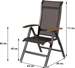 Hartman Alice Verstelbare Tuinstoel - Grijs -Philips Hue Winkel 1200x1100 1