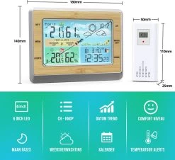 LuxerLiving Weerstation Draadloos Voor Binnen En Buiten Hygrometer Analoog Luchtvochtigheidsmeter -Philips Hue Winkel 1200x1100 4