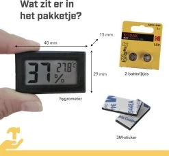 Tool Meister TM1 – Hygrometer & Thermometer - Binnen/Buiten/Koelkast – Digitaal - Zwart - Incl Batterijen 14 Tool Meister TM1 – Hygrometer & Thermometer - Binnen/Buiten/Koelkast – Digitaal - Zwart - Incl Batterijen -Philips Hue Winkel 1200x1101 4