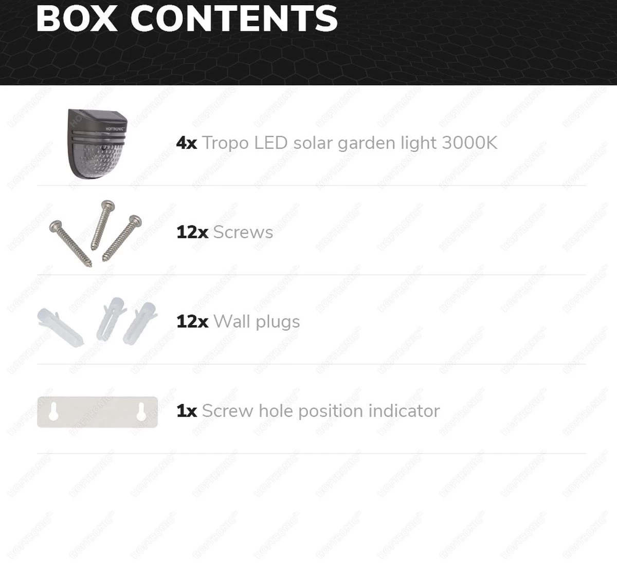 4x HOFTRONIC Tropo - Solar Wandlamp Buiten - IP65 Waterdicht - Wintersolar Technologie Monokristal Zonnepaneel - 3000K Warm Wit (sfeervol) - Solar Tuinverlichting Op Zonne Energie 10 4x HOFTRONIC Tropo - Solar Wandlamp Buiten - IP65 Waterdicht - Wintersolar Technologie Monokristal Zonnepaneel - 3000K Warm Wit (sfeervol) - Solar Tuinverlichting Op Zonne Energie - Afbeelding 8