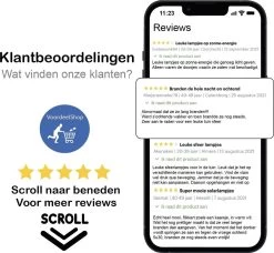 VoordeelShop Solar Tafellamp Set Van 2 Stuks - 13.8cm - Zwart - Solar Tuinverlichting - Led Buitenverlichting Op Zonne Energie Met Sensor - Tuin Fakkel - Voor Binnen En Buiten - Vlam Effect -Philips Hue Winkel 1200x1106 5