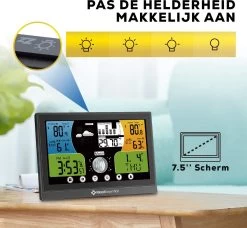 MostEssential Professionele Weerstation - Hygrometer Binnen – Weerstation Binnen En Buiten – Luchtvochtigheidsmeter - Temperatuurmeter Binnen & Buiten - Draadloos - 100M Bereik - PRO VERSIE -Philips Hue Winkel 1200x1107 2