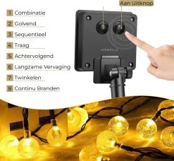 Homèlle Solar Lichtsnoer - 30 LED - 4 + 2 Meter - Warm-wit - ø2cm - Tuinverlichting Op Zonne-energie - Kerstverlichting - Buitenverlichting - Lichtslinger - Lampjes Slinger - Cristal 13 Homèlle Solar Lichtsnoer - 30 LED - 4 + 2 Meter - Warm-wit - ø2cm - Tuinverlichting Op Zonne-energie - Kerstverlichting - Buitenverlichting - Lichtslinger - Lampjes Slinger - Cristal -Philips Hue Winkel 1200x1109 3