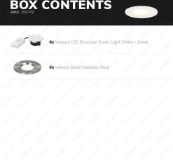 HOFTRONIC Venezia - Set Van 6 LED Inbouwspots RVS - IP65 Waterdicht - Dimbaar - 6 Watt 600 Lumen - Met Lichtbron - 2700K Warm Wit Licht - Zaagmaat 65mm - Inbouwdiepte 45mm - Geschikt Voor Badkamer, Woonkamer, Veranda En Carport - 3 Jaar Garantie -Philips Hue Winkel 1200x1112 4