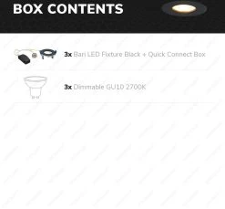 HOFTRONIC™ LED Inbouwspots 3 Spots - Zwart - Rond - IP65 - GU10 - Dimbaar - Spot Bari - 5 Watt 2700K Warm Wit -Philips Hue Winkel 1200x1113 6