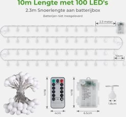 Soothe Lichtsnoer Buiten En Binnen – 10 Meter LED – Lichtslinger – Fairy Lights – Lampjes Slinger – Waterdicht – Op Batterijen - ⌀1.8cm 19 Soothe Lichtsnoer Buiten En Binnen – 10 Meter LED – Lichtslinger – Fairy Lights – Lampjes Slinger – Waterdicht – Op Batterijen - ⌀1.8cm -Philips Hue Winkel 1200x1115 4