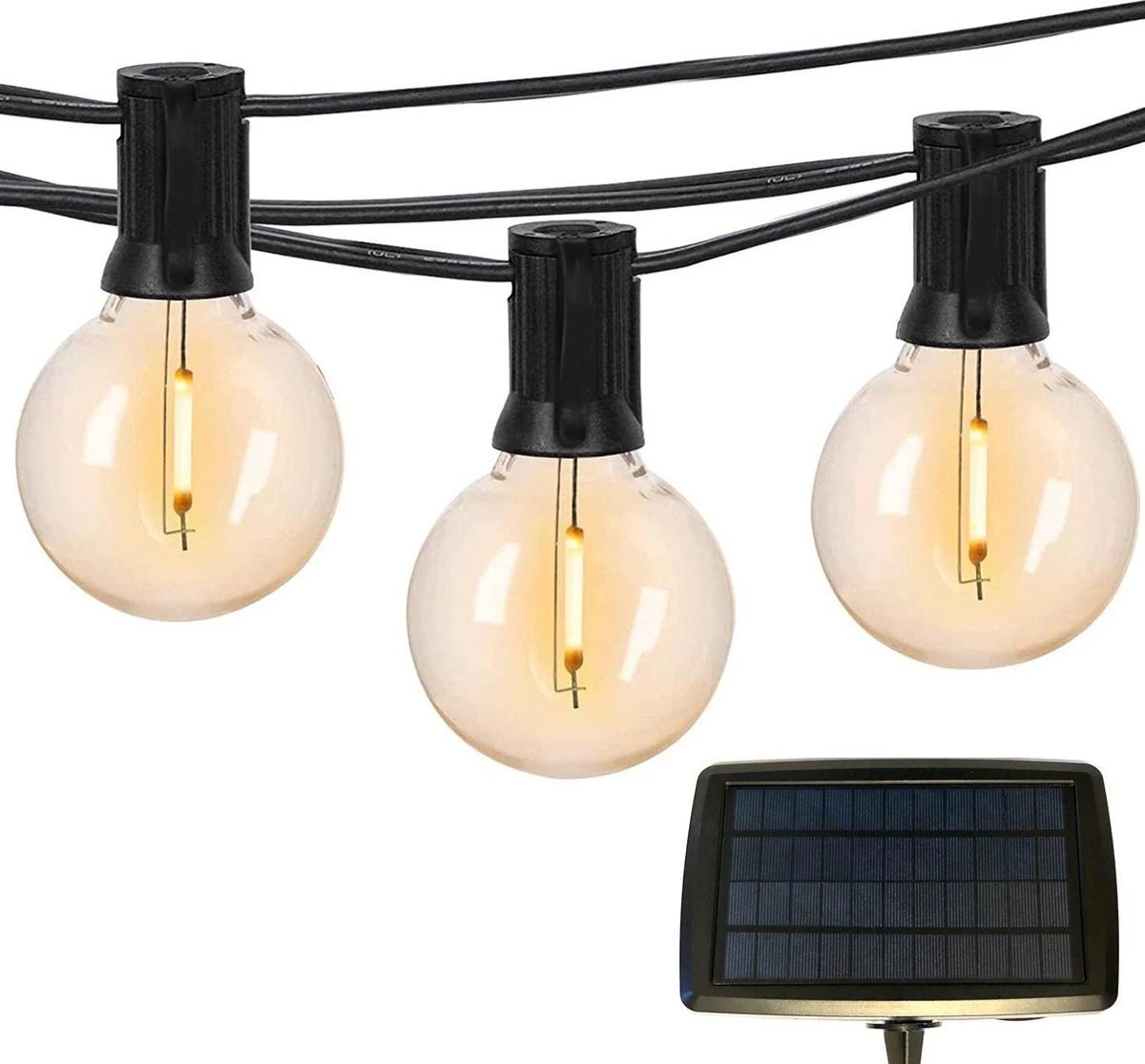 A Sunny Day Solar Lichtsnoer Buiten Inclusief 25 LED Lampen Voor Buiten - Lichtsnoer Op Zonne-energie - 25 LED Lampen - Solar Tuinverlichting - Lichtslinger - Prikkabel - Priklicht - Lichtsnoer 3 A Sunny Day Solar Lichtsnoer Buiten Inclusief 25 LED Lampen Voor Buiten - Lichtsnoer Op Zonne-energie - 25 LED Lampen - Solar Tuinverlichting - Lichtslinger - Prikkabel - Priklicht - Lichtsnoer