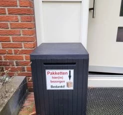 A5 Bord Pakketten Hier(in) Bezorgen, Geen Sticker, Instructiebord Bezorger Pakketdienst Pakketbox Pakketbrievenbus Pakketkluis -Philips Hue Winkel 1200x1115 7