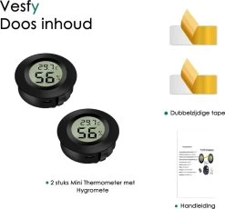 Mini Thermometer Met Hygrometer Luchtvochtigheidsmeter - Incl Batterij - Hygrometer Binnen - Thermometer Binnen - Weerstation -Philips Hue Winkel 1200x1116 9