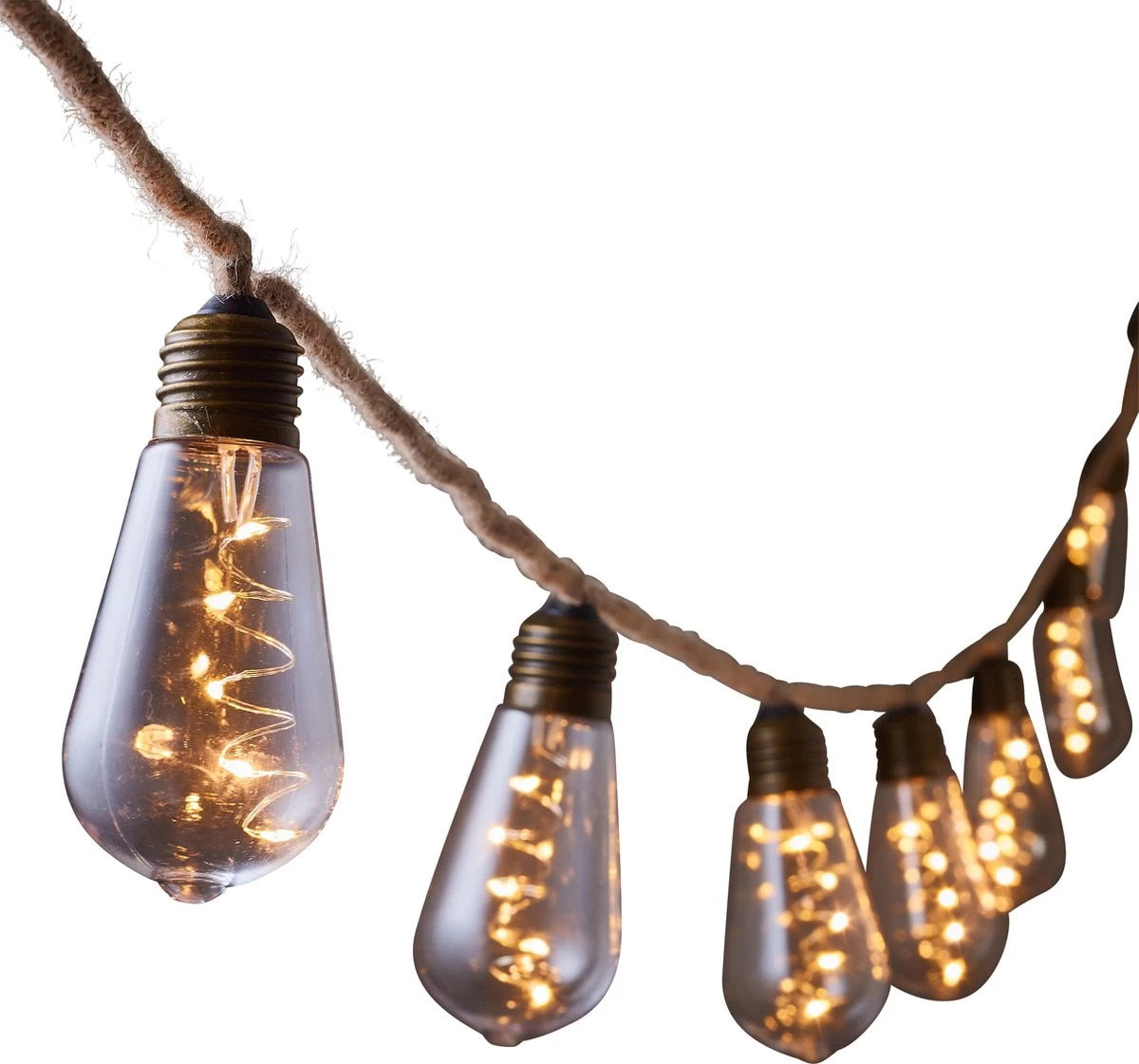 Luca Lighting Party Lichtsnoer Aan Touw - L315 Cm - Warm Wit 6 Luca Lighting Party Lichtsnoer Aan Touw - L315 Cm - Warm Wit - Afbeelding 4