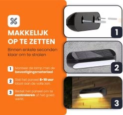 HEKO Solar® Tuinverlichting Dense - 4 Stuks - Solar Tuinverlichting Op Zonneenergie - Solar Wandlamp Buiten - Dag Nacht Sensor - 11 LEDs - RGB - Warm Wit Licht - Met Schroeven 22 HEKO Solar® Tuinverlichting Dense - 4 Stuks - Solar Tuinverlichting Op Zonneenergie - Solar Wandlamp Buiten - Dag Nacht Sensor - 11 LEDs - RGB - Warm Wit Licht - Met Schroeven -Philips Hue Winkel 1200x1121 3