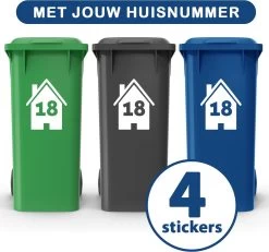 Container Stickers - Voordeelset 4 Stuks - 15x20 Cm - Container / Kliko Sticker Huisnummer - Afvalcontainer Sticker - Klikosticker - Wit - Huis Met Nummer 7 Container Stickers - Voordeelset 4 Stuks - 15x20 Cm - Container / Kliko Sticker Huisnummer - Afvalcontainer Sticker - Klikosticker - Wit - Huis Met Nummer -Philips Hue Winkel 1200x1124