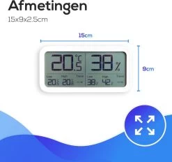 LifeWise Hygrometer Binnen - Luchtvochtigheidsmeter - Min/Max En Trend Weergave - Incl. Batterij 24 LifeWise Hygrometer Binnen - Luchtvochtigheidsmeter - Min/Max En Trend Weergave - Incl. Batterij -Philips Hue Winkel 1200x1128 11