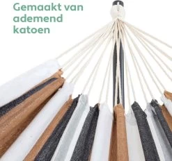 Vita5 Hangmat Met Standaard – 2 Persoons – Incl. Bekerhouder – 205kg Draaggewicht – Blauw/Wit/Bruin -Philips Hue Winkel 1200x1129 5