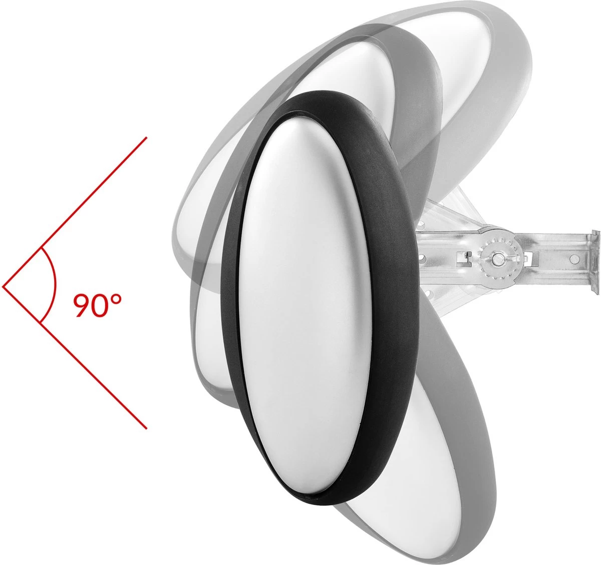 Monzana Infraroodstraler 2500W - 3 Verwarmingsniveaus - Zilver 15 Monzana Infraroodstraler 2500W - 3 Verwarmingsniveaus - Zilver - Afbeelding 13