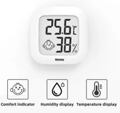 Merkloos Hygrometer - Weerstation - Luchtvochtigheidsmeter - Thermometer Voor Binnen - Incl. Batterij En Plakstrip -Philips Hue Winkel 1200x1130 8