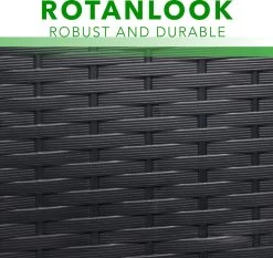 Opbergbox 310L UV-Bestendig Weerbestendig Wielen Tuinbox Rotan-look Antraciet -Philips Hue Winkel 1200x1131