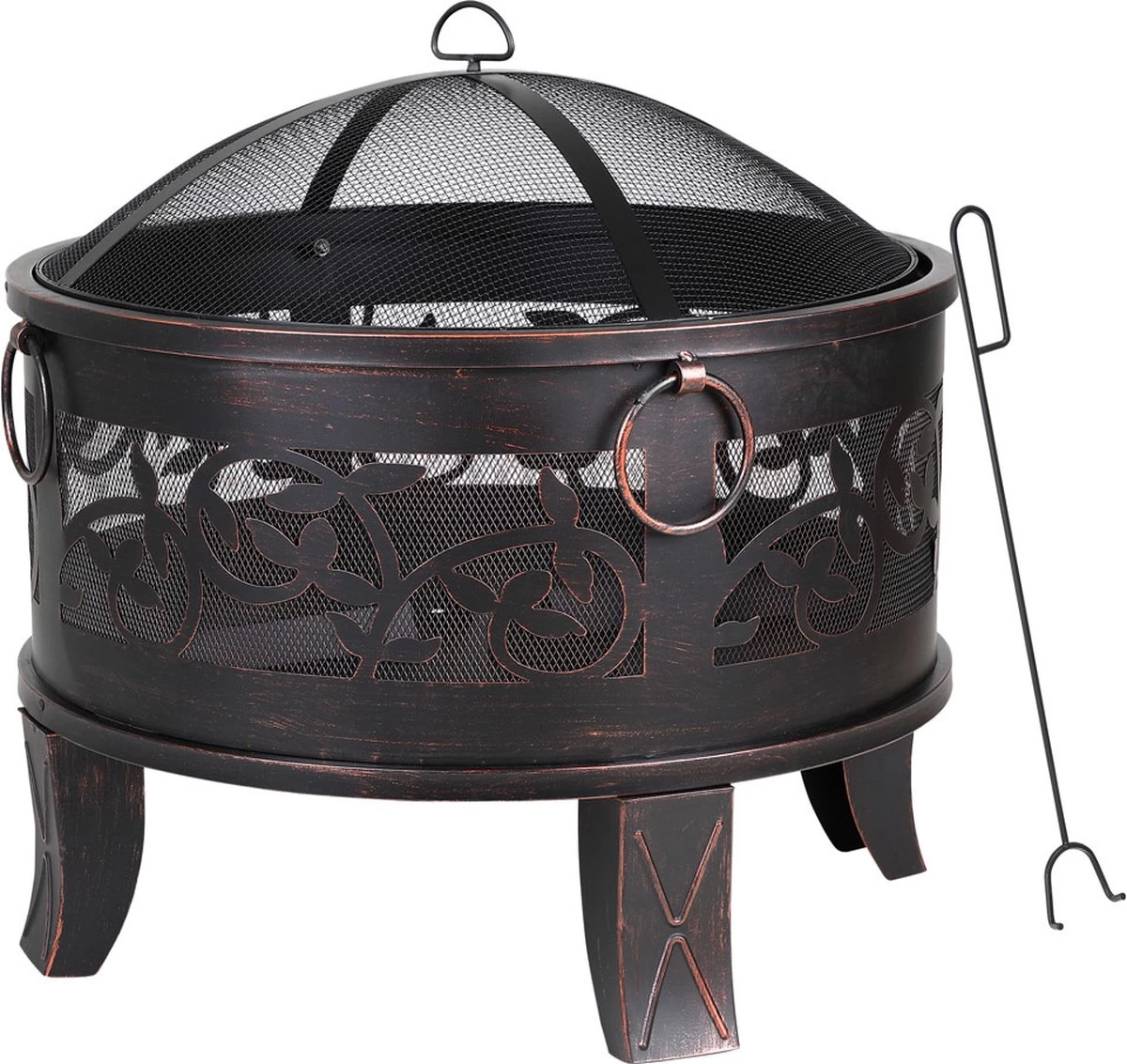 Gardebruk Vuurkorf Rond Ø 67cm – Incl. Vonkbeveiliging & Vuurhaak 14 Gardebruk Vuurkorf Rond Ø 67cm – Incl. Vonkbeveiliging & Vuurhaak - Afbeelding 12