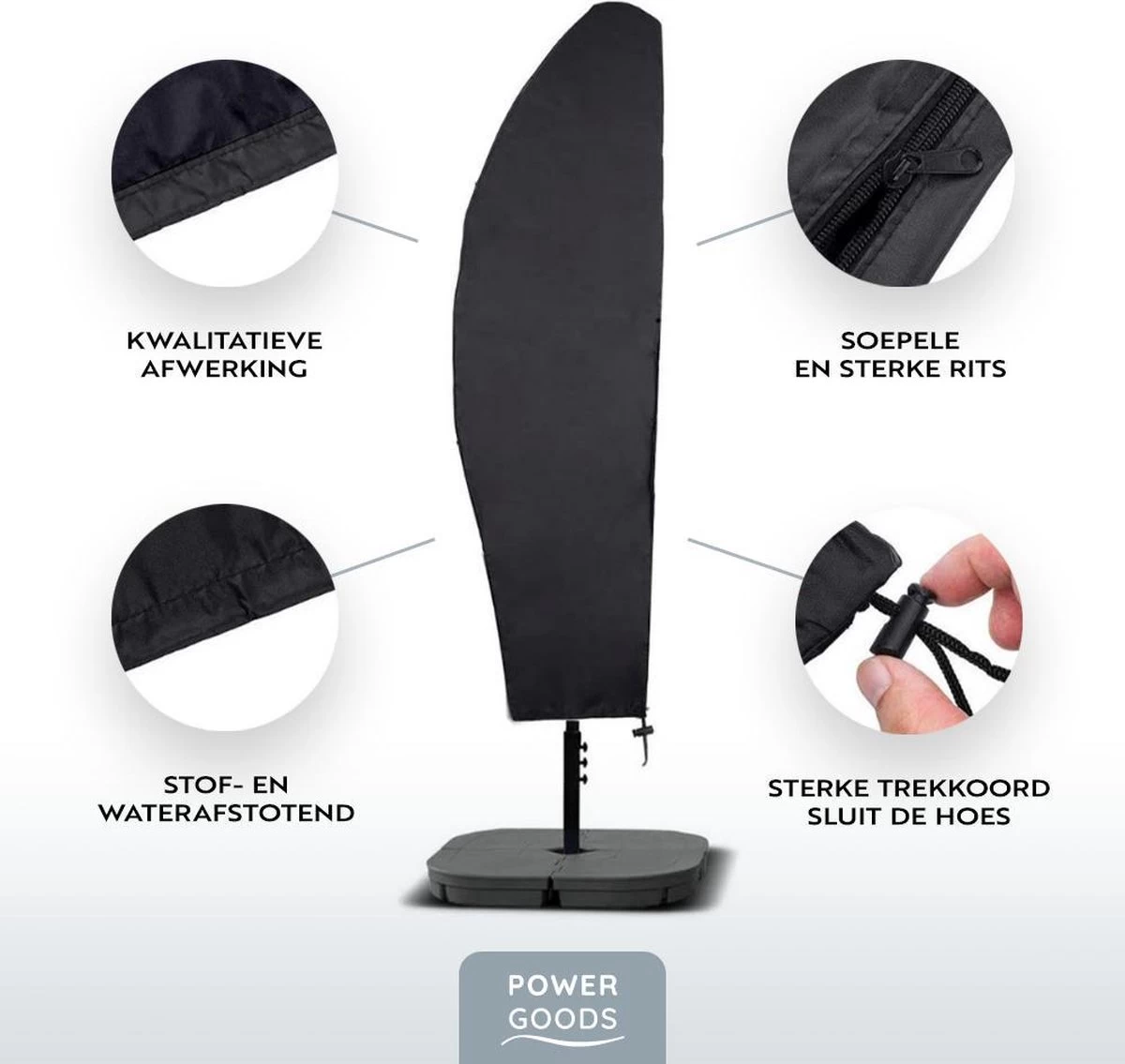 Power Goods Parasolhoes XXL Voor Zweefparasol – Parasolhoes Met Rits En Stok – Parasolhoes Staande Parasol – Tuinmeubelhoezen – Beschermhoes Zweefparasol – Waterproof – Anti-UV – 280 X 81 Cm 9 Power Goods Parasolhoes XXL Voor Zweefparasol – Parasolhoes Met Rits En Stok – Parasolhoes Staande Parasol – Tuinmeubelhoezen – Beschermhoes Zweefparasol – Waterproof – Anti-UV – 280 X 81 Cm - Afbeelding 7