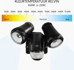 ELRO LF80 2-Kops LED Buitenlamp Met Bewegingsmelder - 2x10W – 1400lm – IP54 Waterdicht - Zwart 18 ELRO LF80 2-Kops LED Buitenlamp Met Bewegingsmelder - 2x10W – 1400lm – IP54 Waterdicht - Zwart -Philips Hue Winkel 1200x1138 10