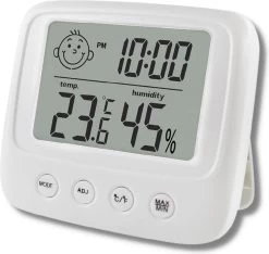 Infinite Goods Hygrometer - Weerstation - Luchtvochtigheidsmeter - Thermometer Voor Binnen - Vochtmeter - 2 In 1 - Incl. Batterij