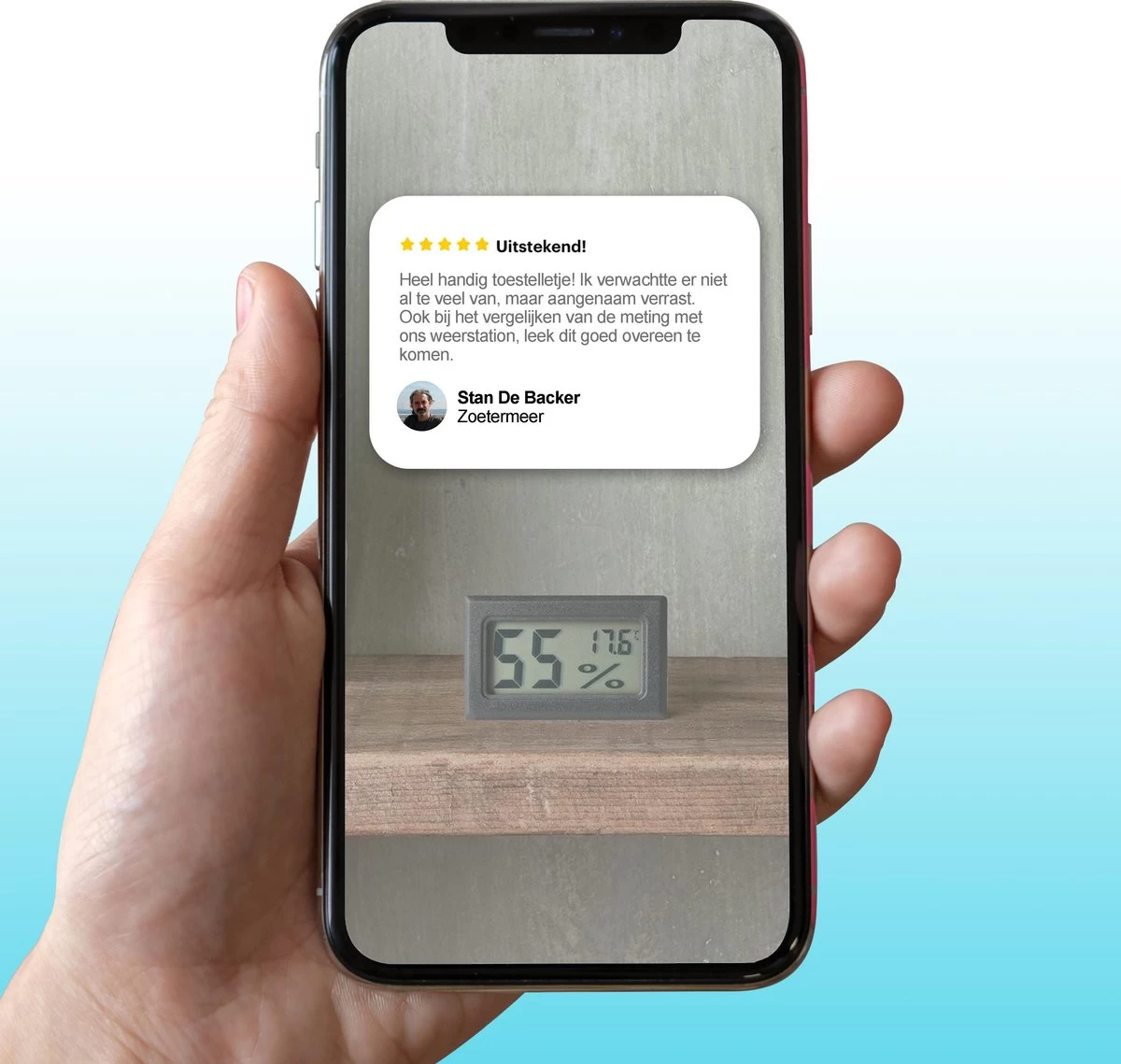 Compacte Hygrometer Mèt Batterijen - Zwart - Hygro- En Thermometer - Digitale Luchtvochtigheidsmeter - Vochtmeter Voor Binnen - 2 In 1 12 Compacte Hygrometer Mèt Batterijen - Zwart - Hygro- En Thermometer - Digitale Luchtvochtigheidsmeter - Vochtmeter Voor Binnen - 2 In 1 - Afbeelding 10