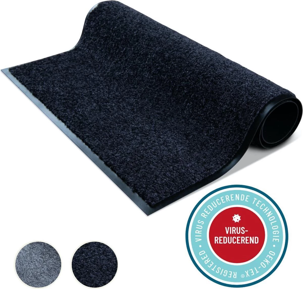 Virusreducerende Keukenmat/Keukenloper Studio M - HYGIENE PRO - Keukentapijt - 60X180 Cm - Zwart - Loper Tapijt - Loper Gang - Loper Vloerkleed - Verschillende Afmetingen 15 Virusreducerende Keukenmat/Keukenloper Studio M - HYGIENE PRO - Keukentapijt - 60X180 Cm - Zwart - Loper Tapijt - Loper Gang - Loper Vloerkleed - Verschillende Afmetingen - Afbeelding 13