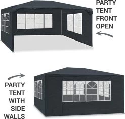 MaxxGarden Partytent - Paviljoen - 3x4m - Incl. Zijwanden - Waterdicht - Antraciet 14 MaxxGarden Partytent - Paviljoen - 3x4m - Incl. Zijwanden - Waterdicht - Antraciet -Philips Hue Winkel 1200x1142 4