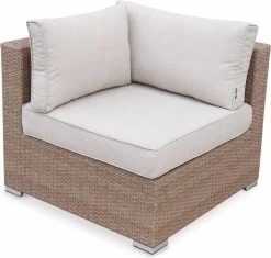 Alice's Garden Loungeset Napoli - 5 Plaatsen - Wicker - 6 Elementen - Beige/Beige -Philips Hue Winkel 1200x1144