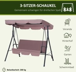 Outsunny Hollywoodschommel 3-zits Tuinschommel Schommelbank Met Dak 3 Kleuren 84A-054 16 Outsunny Hollywoodschommel 3-zits Tuinschommel Schommelbank Met Dak 3 Kleuren 84A-054 -Philips Hue Winkel 1200x1147