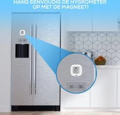 Infinite Goods Hygrometer Bluetooth - Weerstation - Luchtvochtigheidsmeter - Thermometer Voor Binnen - Vochtmeter - Gratis App - Incl. Batterij -Philips Hue Winkel 1200x1148 8