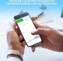 Infinite Goods Hygrometer Bluetooth - Weerstation - Luchtvochtigheidsmeter - Thermometer Voor Binnen - Vochtmeter - Gratis App - Incl. Batterij -Philips Hue Winkel 1200x1148 9