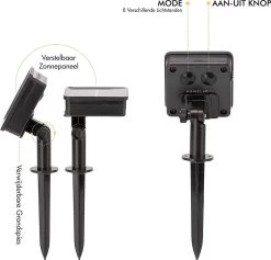 Homèlle Solar Lichtsnoer - 30 LED - 4 + 2 Meter - Warm-wit - ø2cm - Tuinverlichting Op Zonne-energie - Kerstverlichting - Buitenverlichting - Lichtslinger - Lampjes Slinger - Cristal 15 Homèlle Solar Lichtsnoer - 30 LED - 4 + 2 Meter - Warm-wit - ø2cm - Tuinverlichting Op Zonne-energie - Kerstverlichting - Buitenverlichting - Lichtslinger - Lampjes Slinger - Cristal -Philips Hue Winkel 1200x1152 14