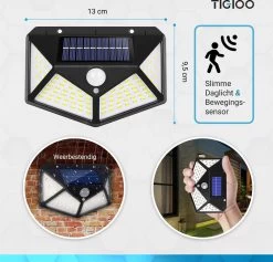 TIGIOO Solar LED Tuinverlichting Met Bewegingssensor - Wandlamp Buitenlamp - Tuinlamp Op Zonneenergie - (2Pack) 20 TIGIOO Solar LED Tuinverlichting Met Bewegingssensor - Wandlamp Buitenlamp - Tuinlamp Op Zonneenergie - (2Pack) -Philips Hue Winkel 1200x1152 8
