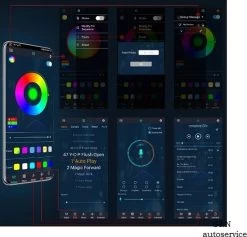 Merkloos Auto Led Verlichting - Underglow Led Strip Licht -Mobiele App - 12V -Philips Hue Winkel 1200x1153 4