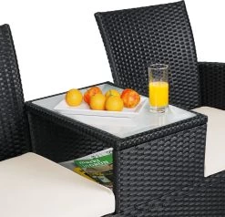 Casaria Polyrattan Tuinbank - Incl. Kussen - 143x55x88 Cm Zwart 17 Casaria Polyrattan Tuinbank - Incl. Kussen - 143x55x88 Cm Zwart -Philips Hue Winkel 1200x1155 2