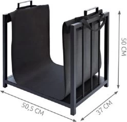 OpenHaard Set / Haardstel Voor Houtkachel Bestaande Uit Houtmand Met Uitneembare Hoes Voor Haardhout & Kachelhout + 5 Delige Set Met Haard & Kachel Accessoires Tang Pook Schep Borstel In Stabiele Standaard - Nu Met 30 Aanmaakblokjes - Haard Vuurkorf -Philips Hue Winkel 1200x1157 10