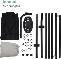 Vita5 Hangmat Met Standaard – 2 Persoons – Incl. Bekerhouder – 205kg Draaggewicht – Grijs -Philips Hue Winkel 1200x1157 2