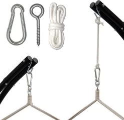 Metalen Ophangset Tot 160kg - Massieve Bevestiging Set Voor Hangstoel Hangmat - Plafond Wand Montage -Philips Hue Winkel 1200x1159